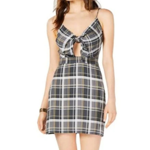 3/$45 Project 28 NYC Black Plaid Sleeveless Dress - Picture 1 of 2